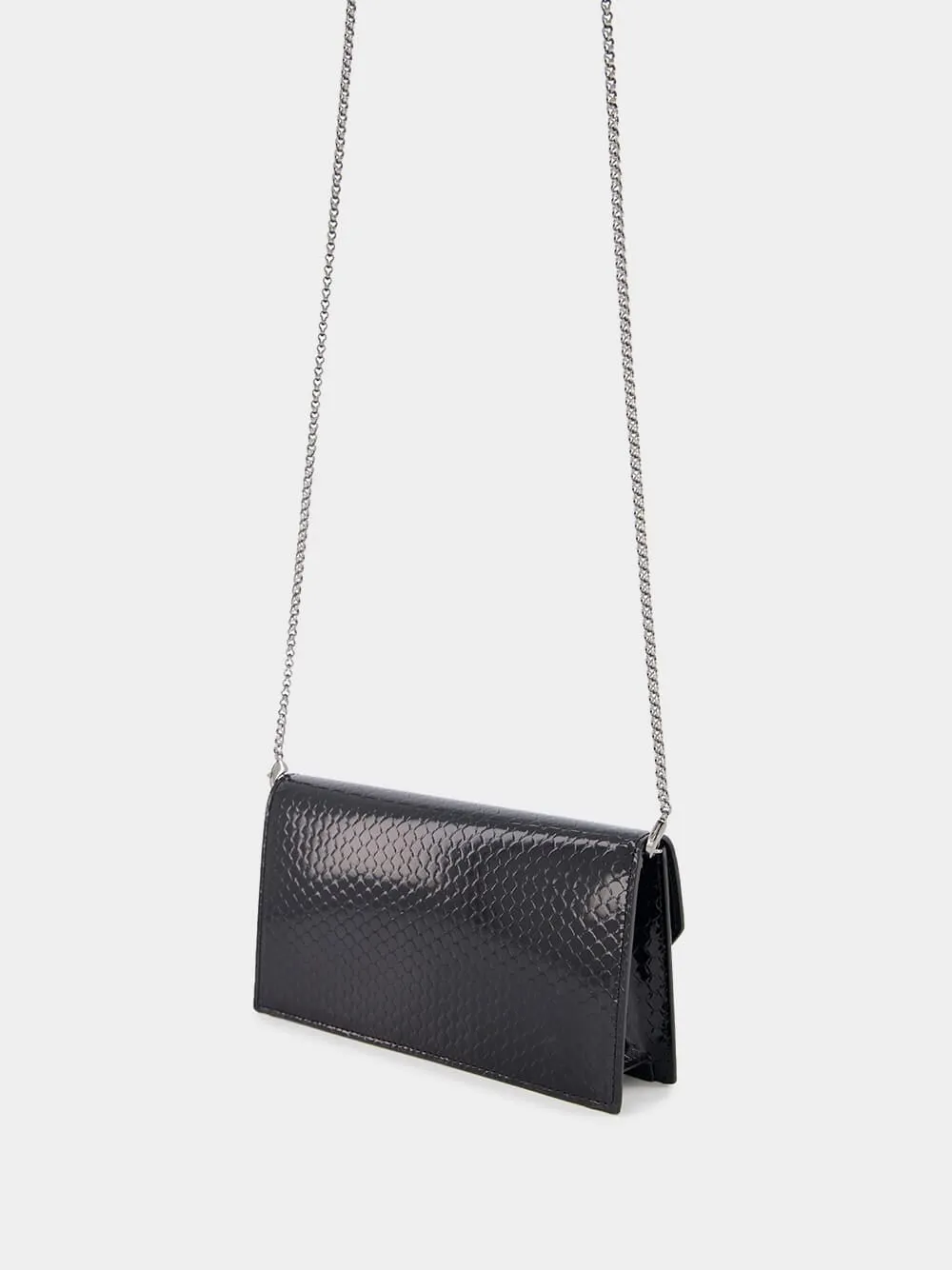 Loubi54 Patent Calf Leather Clutch