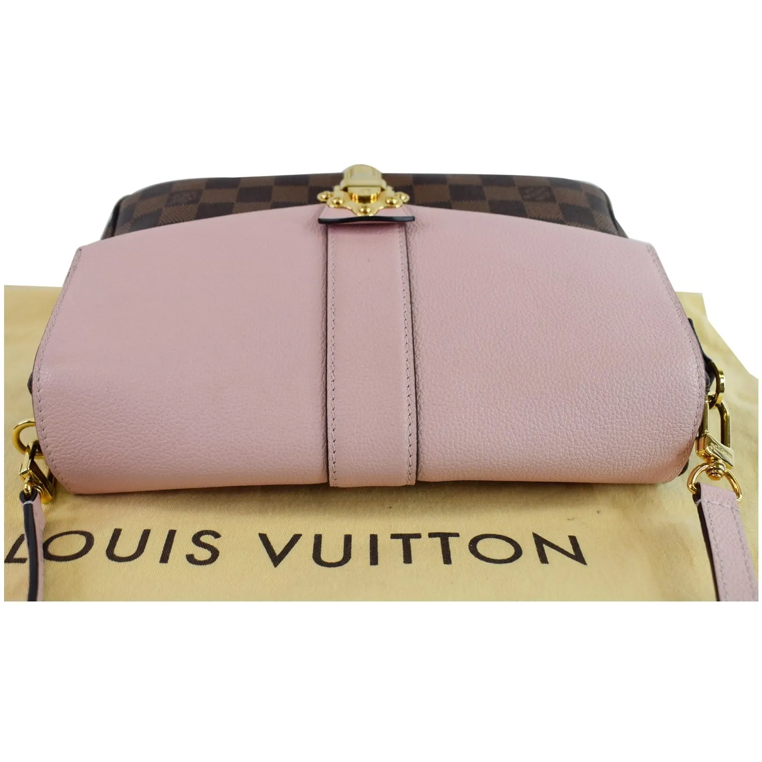 LOUIS VUITTON Clapton Damier Ebene Crossbody Bag Magnolia