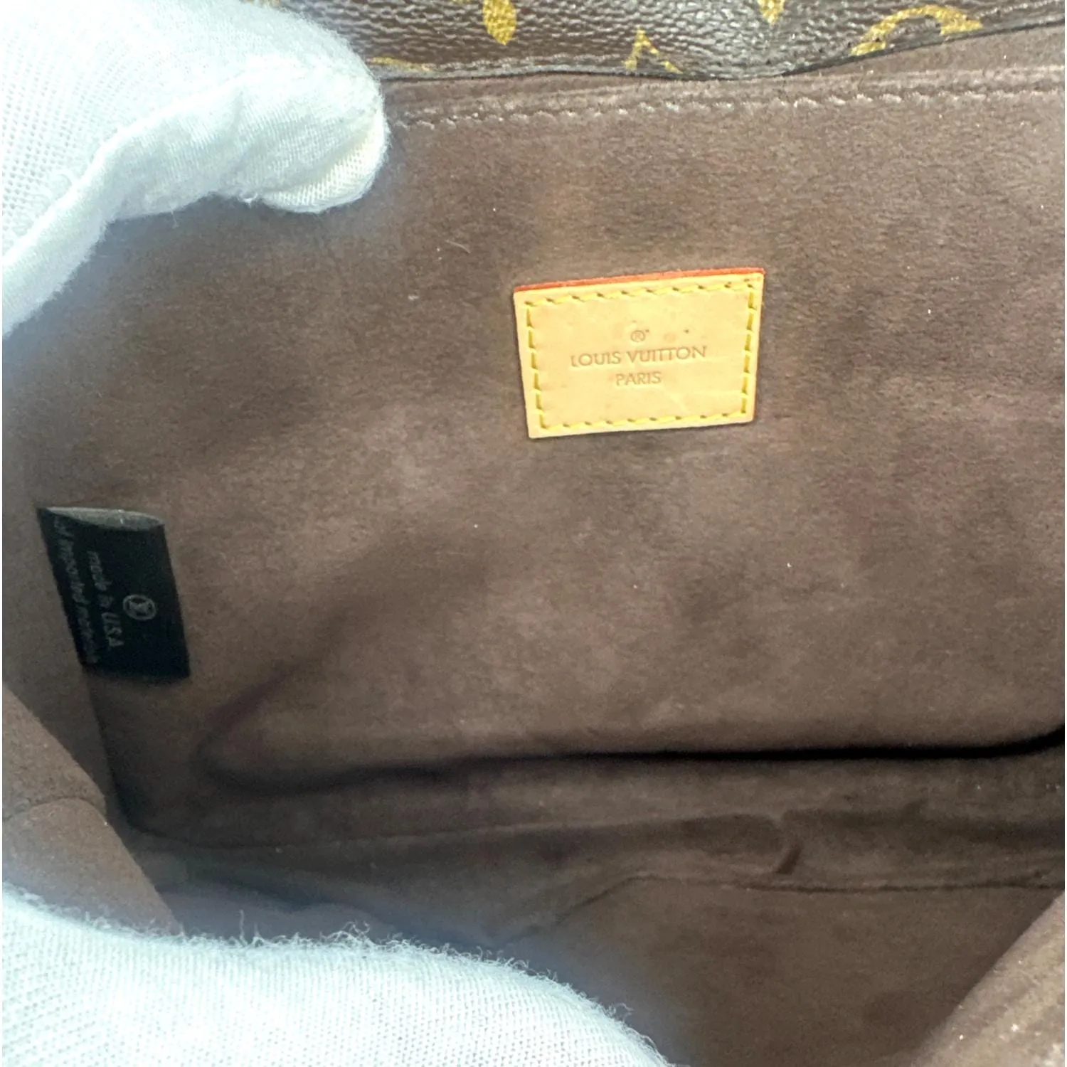 LOUIS VUITTON Metis Pochette Monogram Canvas Crossbody Bag Brown