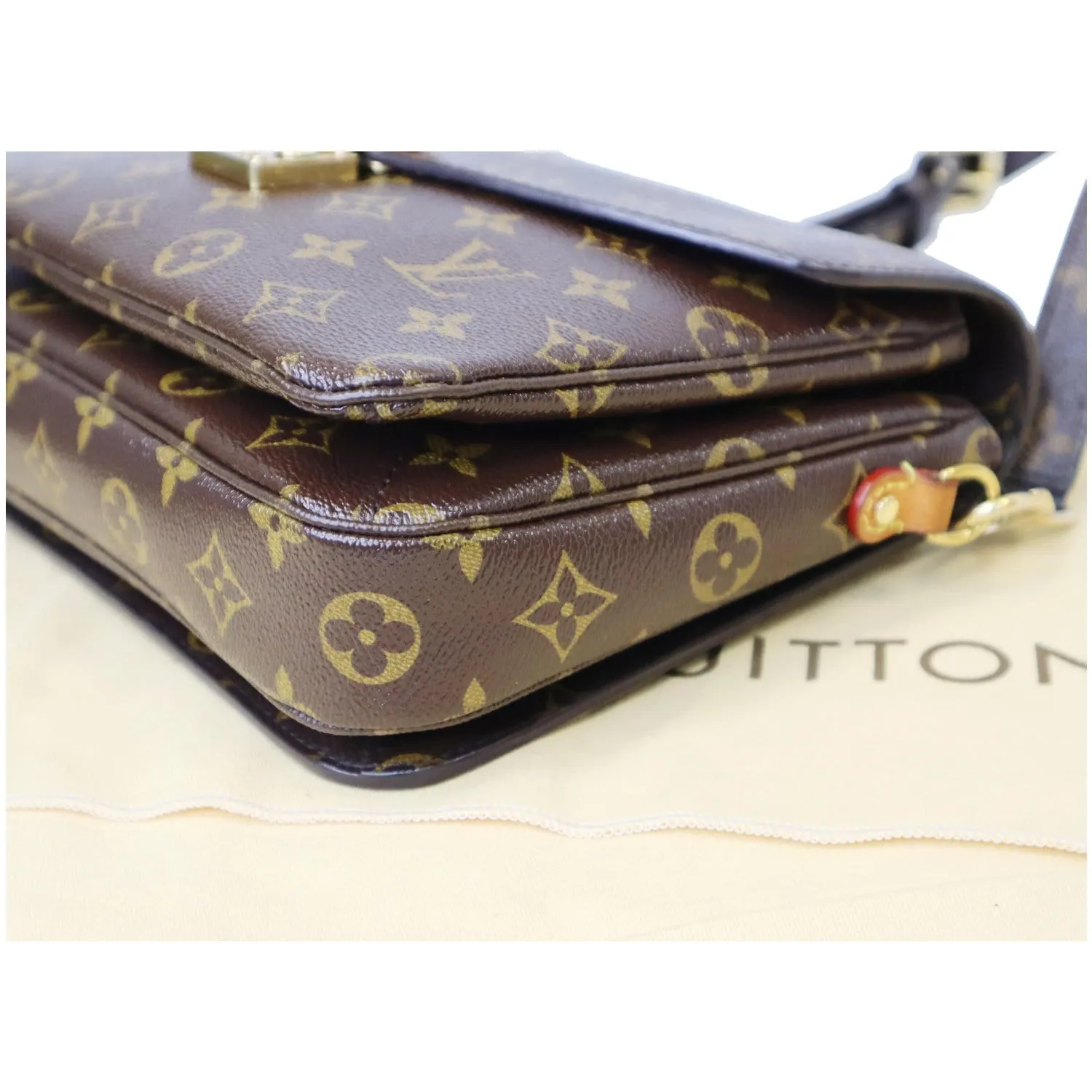 LOUIS VUITTON Metis Pochette Monogram Canvas Crossbody Bag Brown