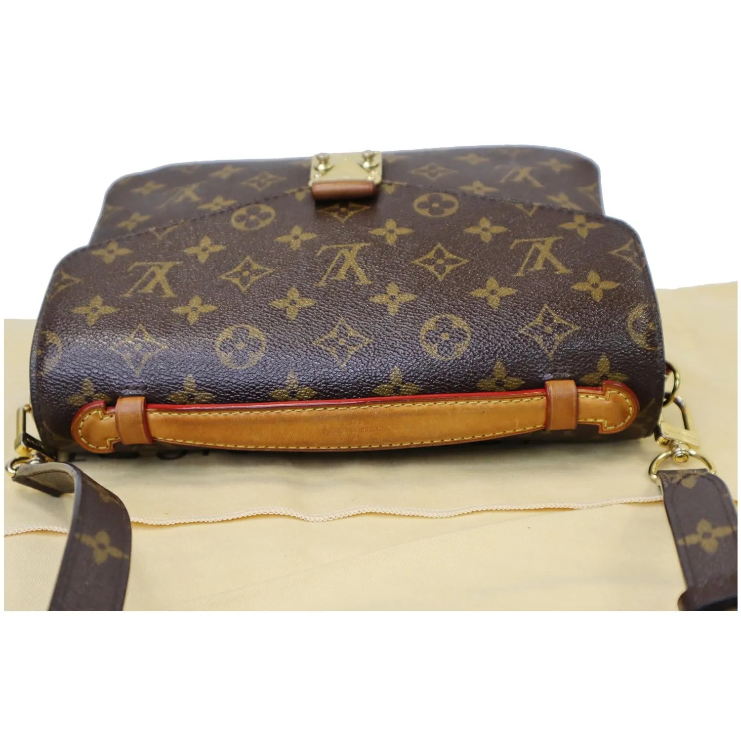 LOUIS VUITTON Metis Pochette Monogram Canvas Crossbody Bag Brown