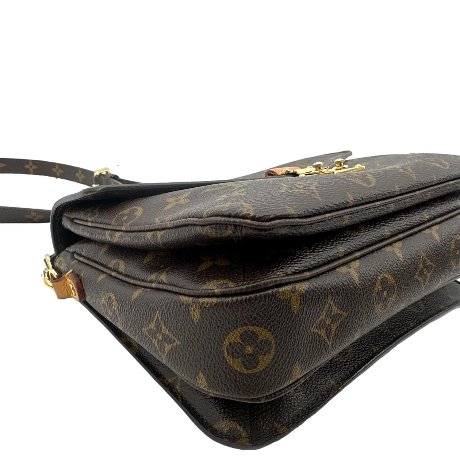 LOUIS VUITTON Metis Pochette Monogram Canvas Crossbody Bag Brown
