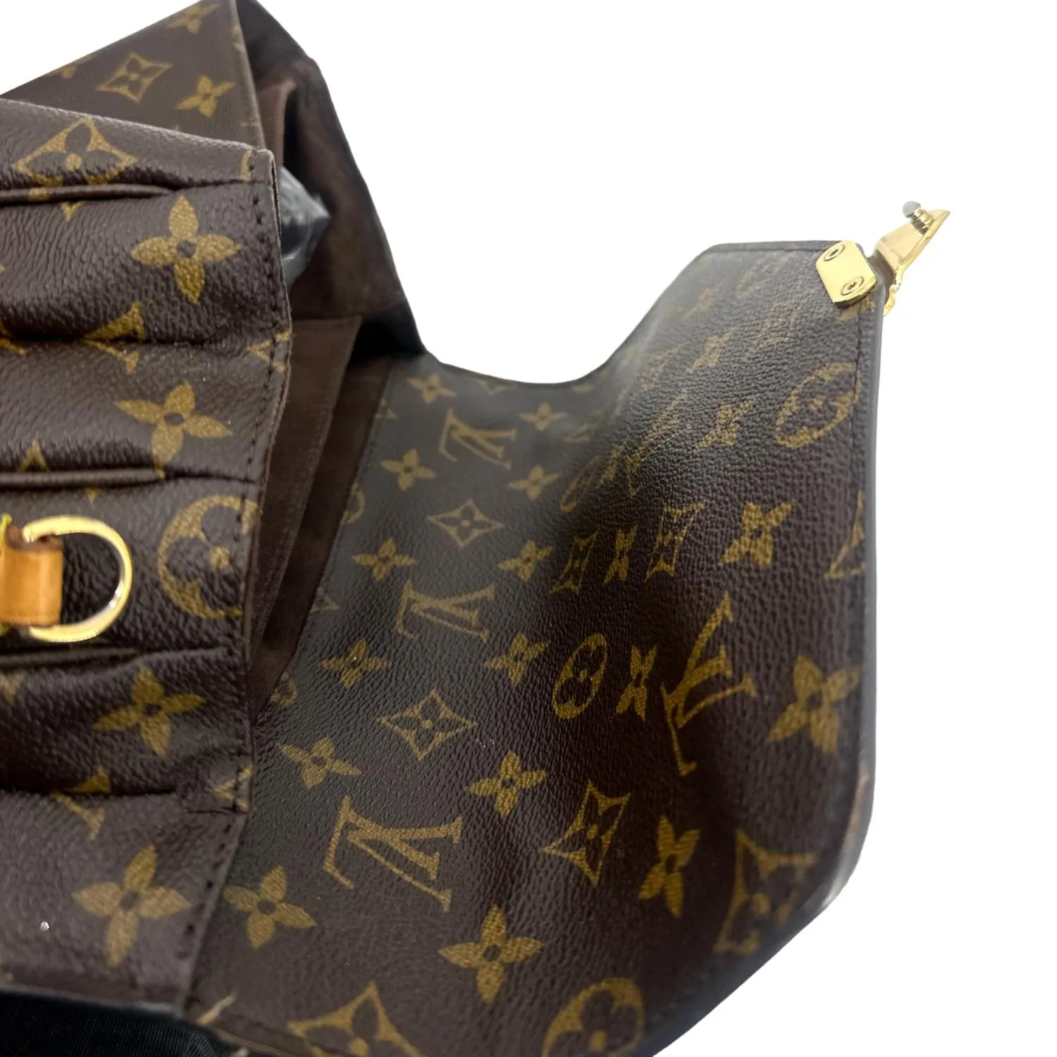 LOUIS VUITTON Metis Pochette Monogram Canvas Crossbody Bag Brown
