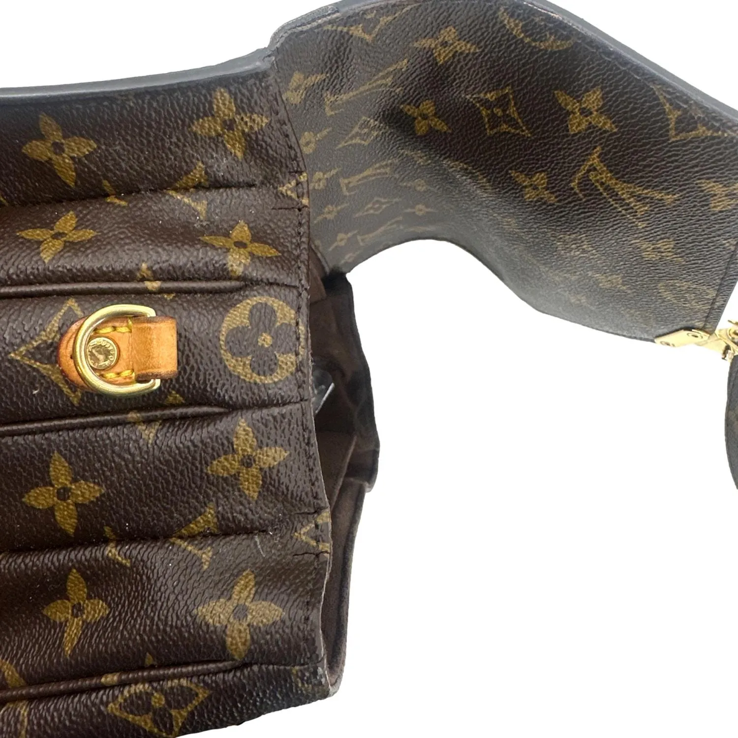LOUIS VUITTON Metis Pochette Monogram Canvas Crossbody Bag Brown