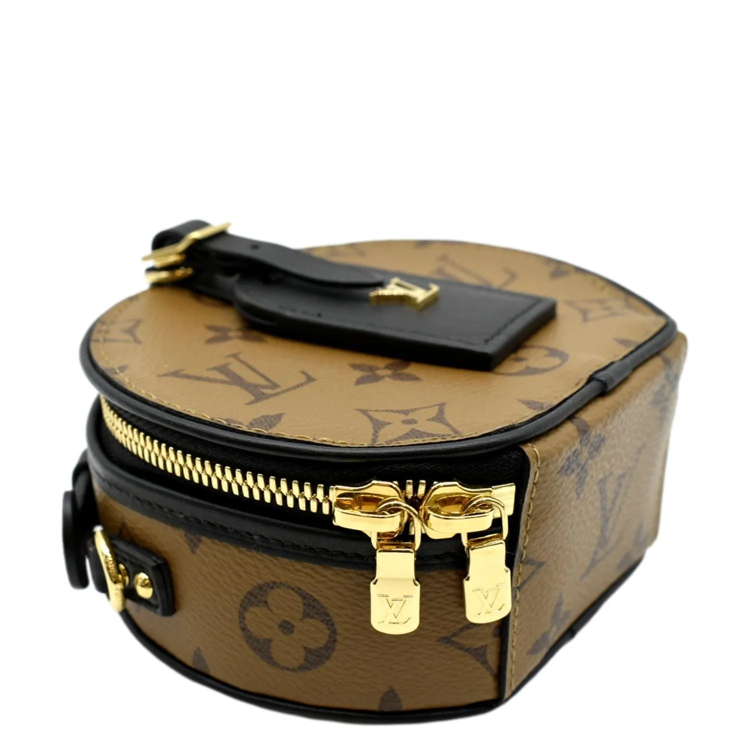 LOUIS VUITTON Mini Boite Chapeau Reverse Monogram Canvas Shoulder Bag Brown