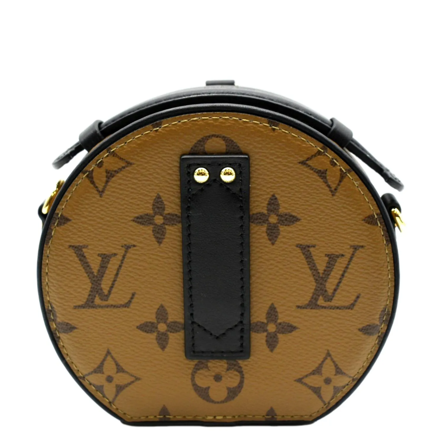 LOUIS VUITTON Mini Boite Chapeau Reverse Monogram Canvas Shoulder Bag Brown