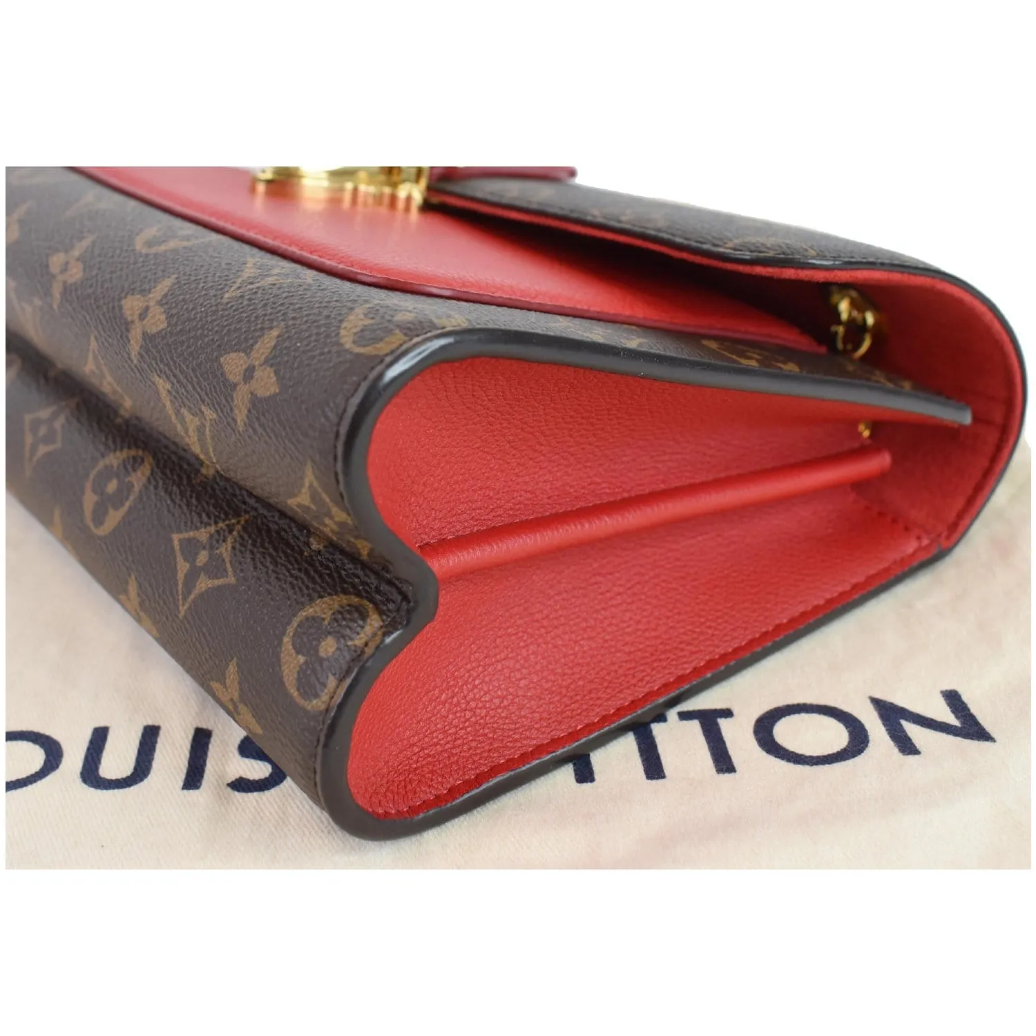LOUIS VUITTON Victoire Monogram Canvas Shoulder Crossbody Bag Cerise