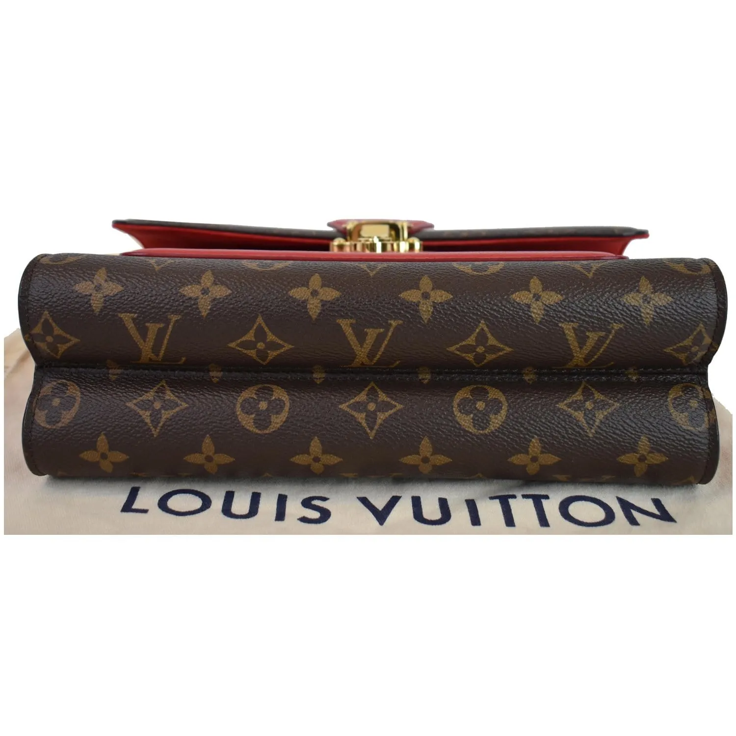 LOUIS VUITTON Victoire Monogram Canvas Shoulder Crossbody Bag Cerise