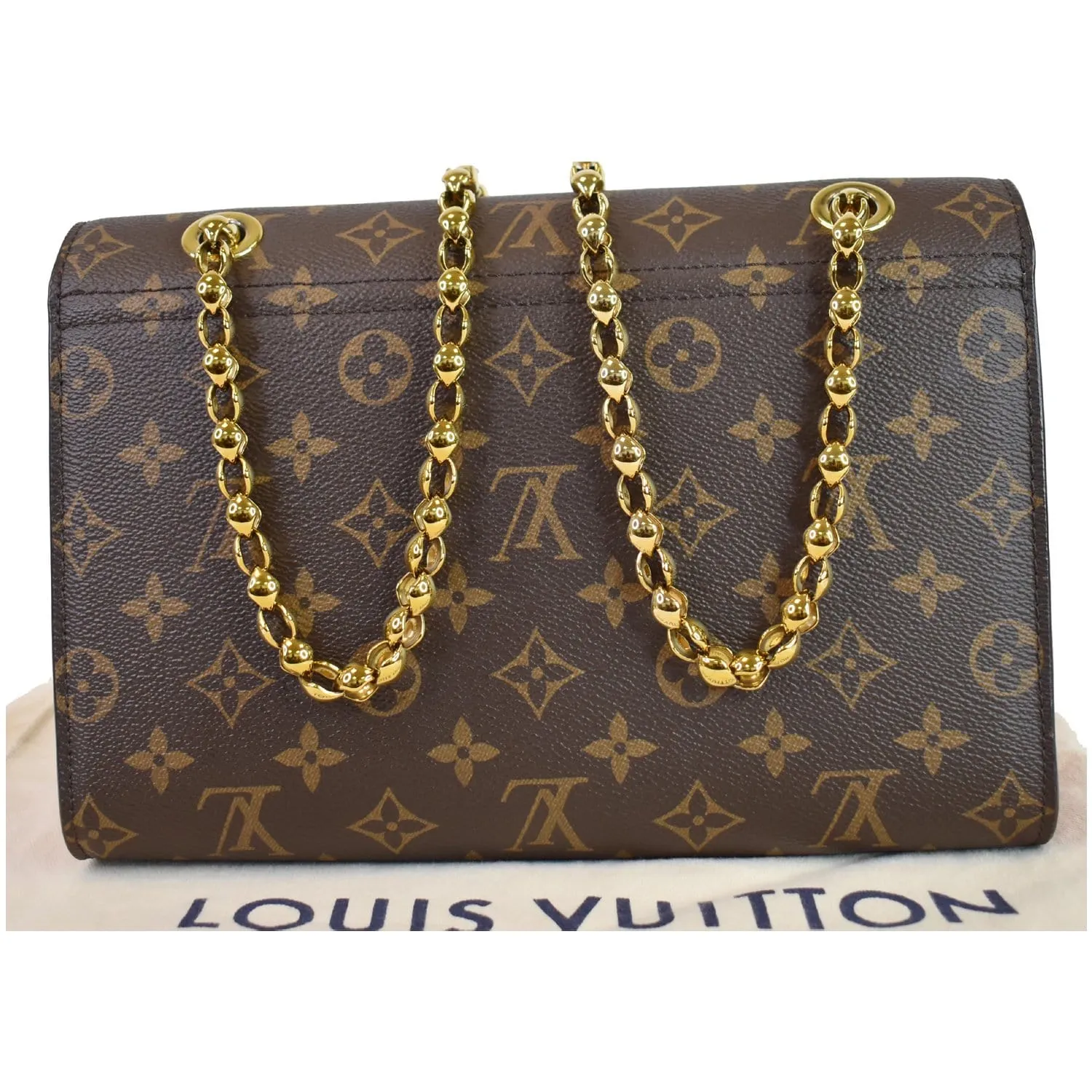 LOUIS VUITTON Victoire Monogram Canvas Shoulder Crossbody Bag Cerise