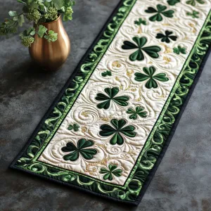 Lucky Leaves Quilted Table Runner NCU0PTT133