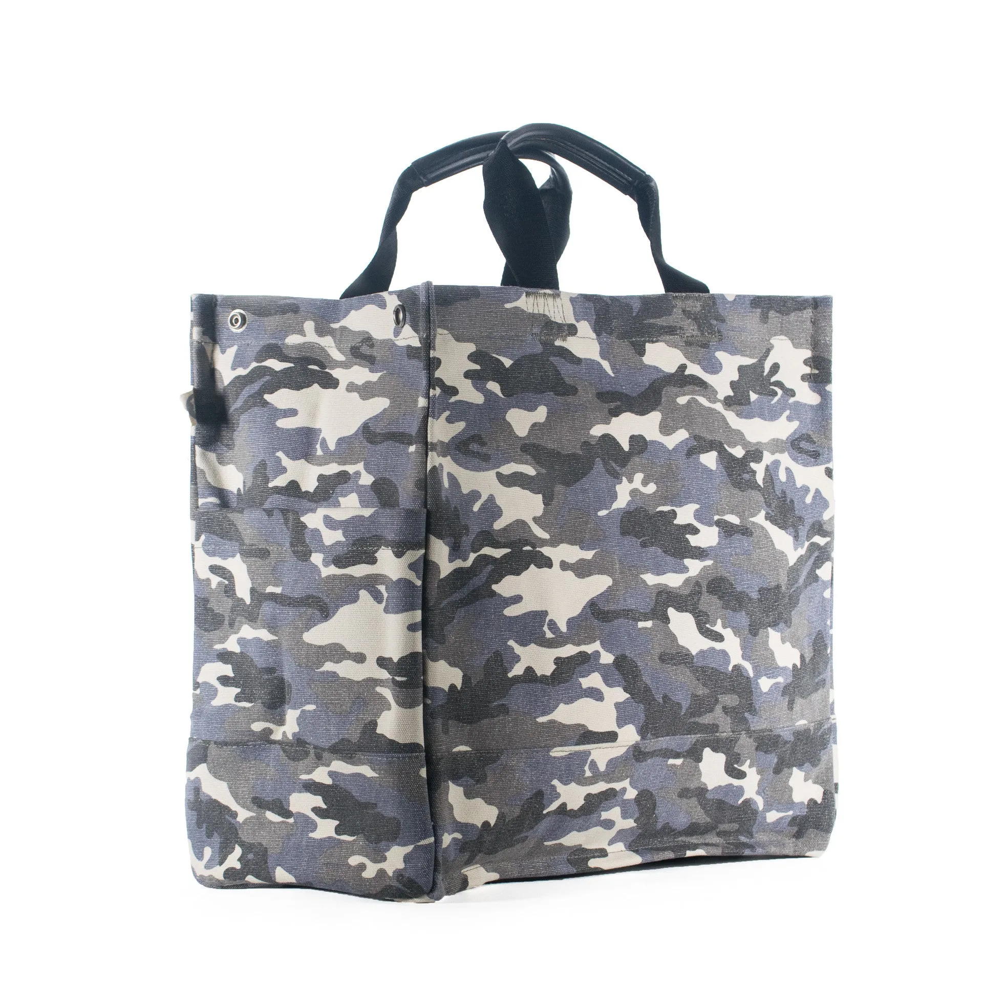 Luxe North-South Bag: Grey Camouflage