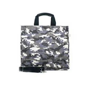 Luxe North-South Bag: Grey Camouflage