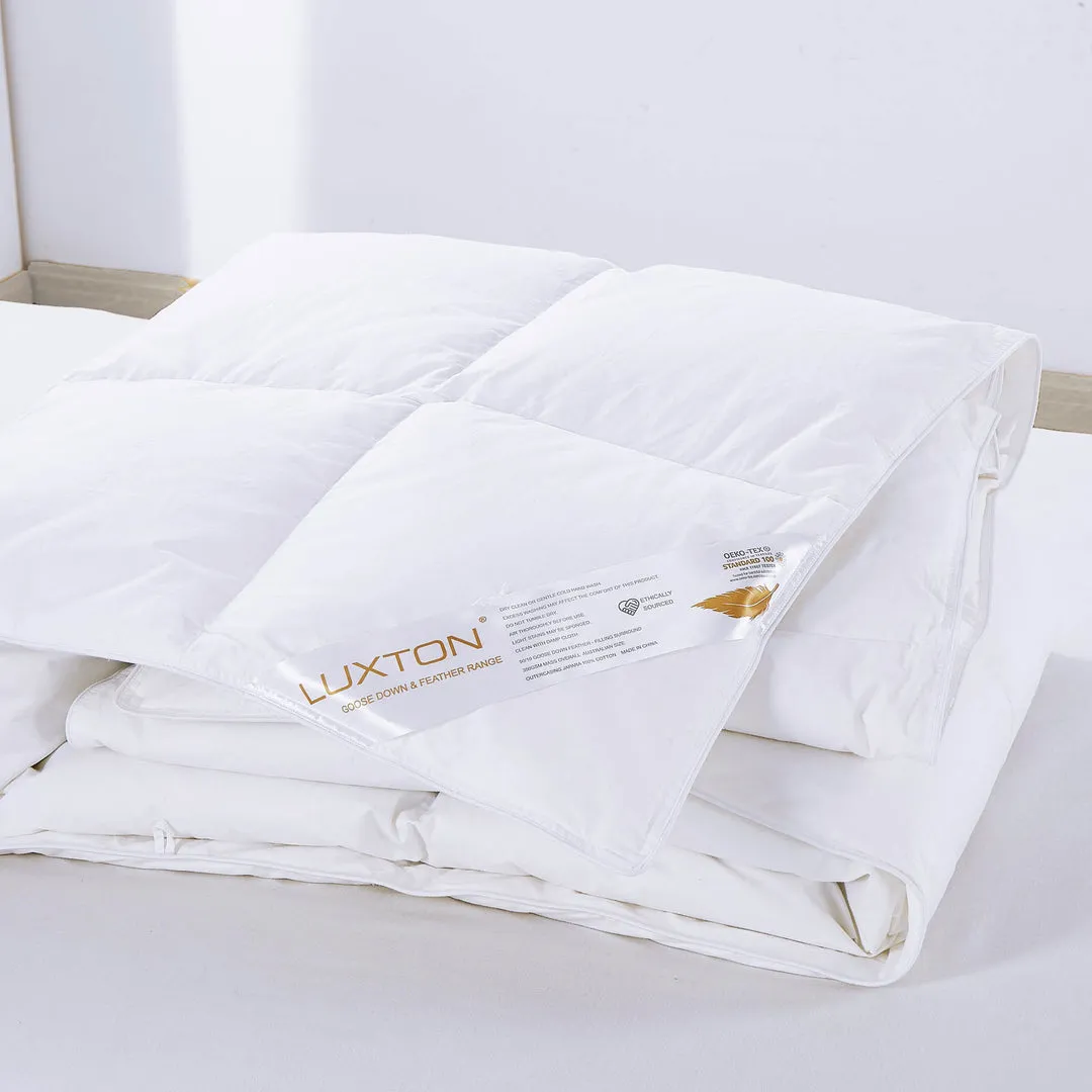 Luxton All Seasons Goose Feather 90 Down & 10 Feather Quilt