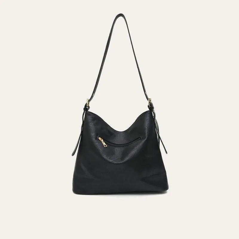Luxurious Vegan Leather Tassel Shoulder Bag