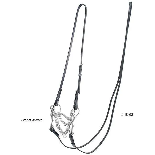 M. Toulouse Platinum Curb Rein And Bradoon Strap Conversion Set