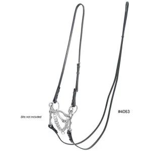 M. Toulouse Platinum Curb Rein And Bradoon Strap Conversion Set
