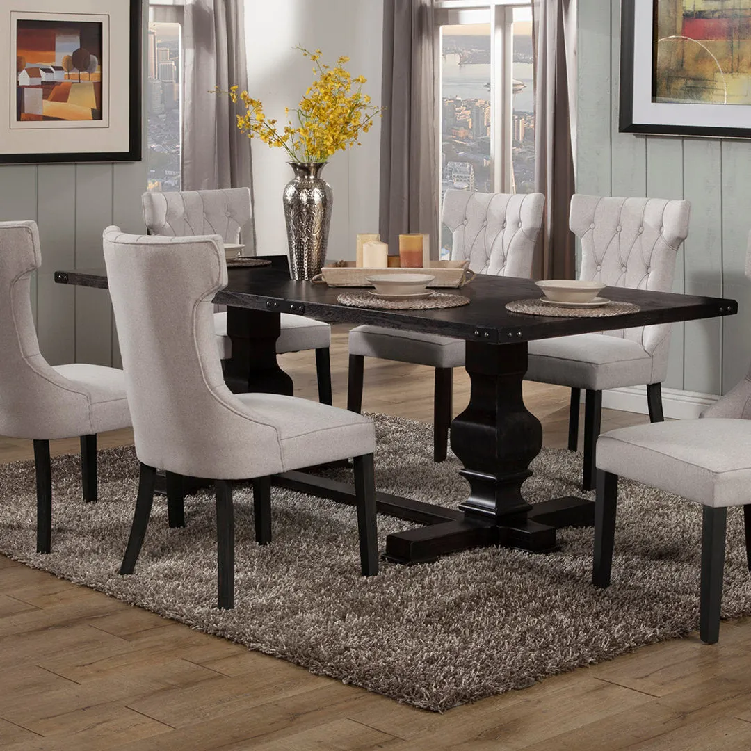 Manchester Dining Table, Vintage Black Darby Home Co