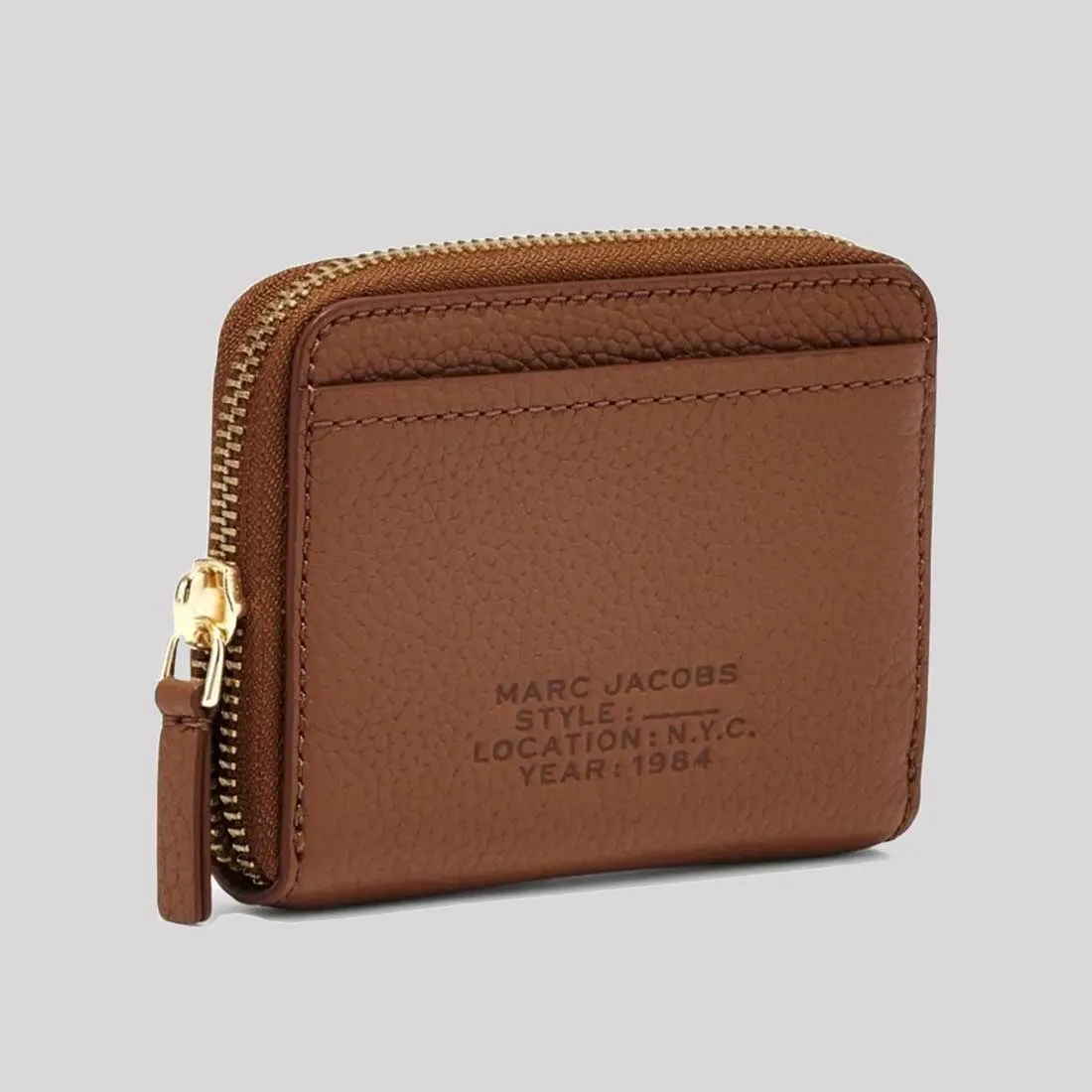 MARC JACOBS Leather The Zip Around wallet Argan Oil RB-S134L01RE22