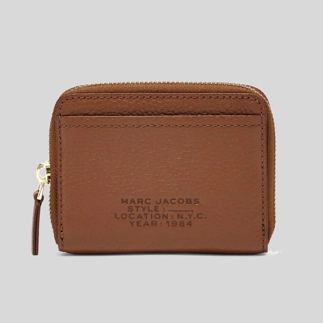 MARC JACOBS Leather The Zip Around wallet Argan Oil RB-S134L01RE22