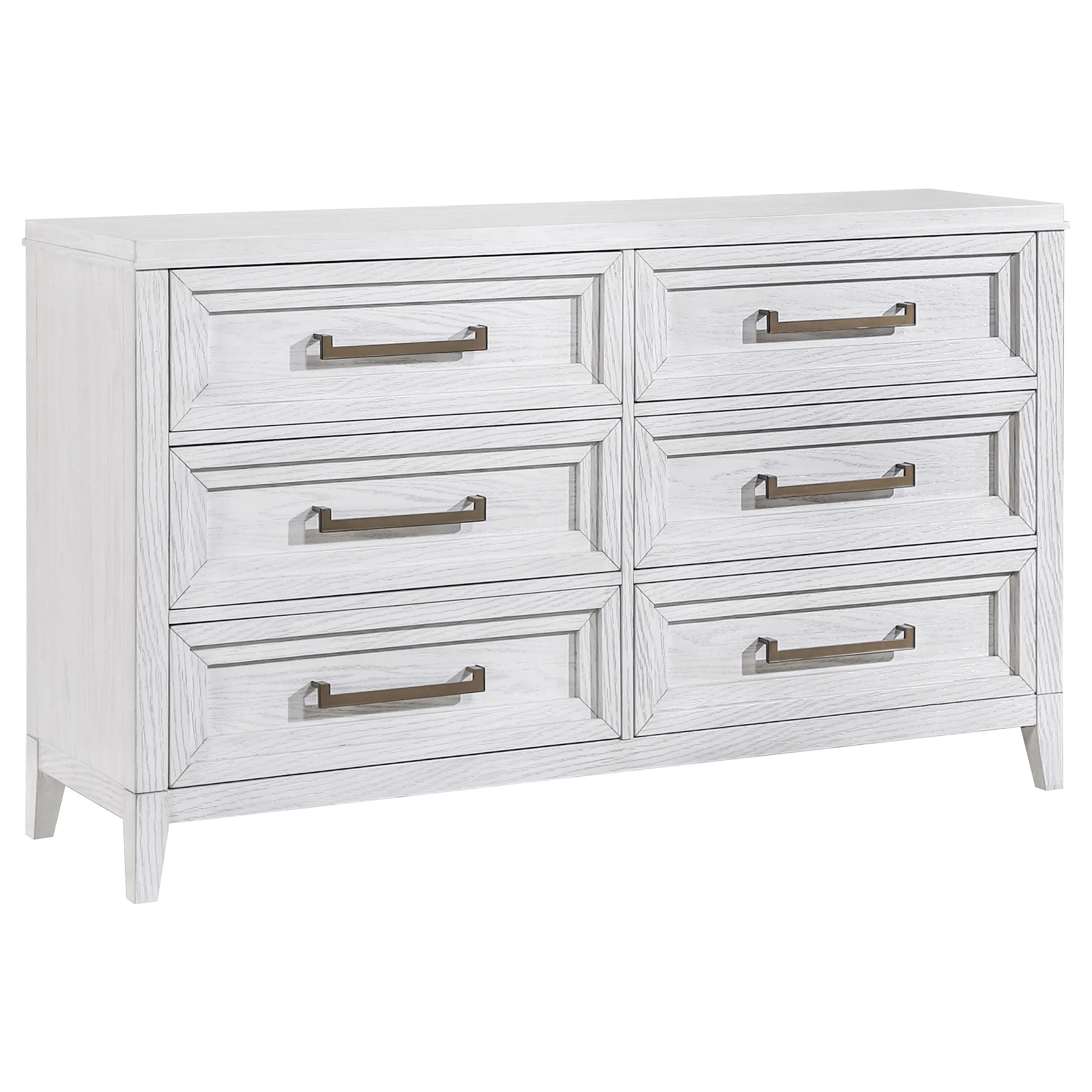 Marielle 4-piece Cal King Bedroom Set Distressed White