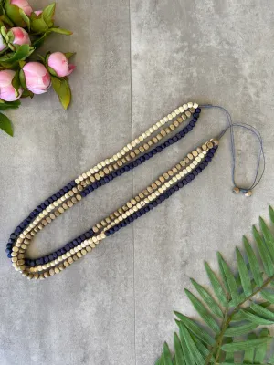 Marina Necklace in Navy