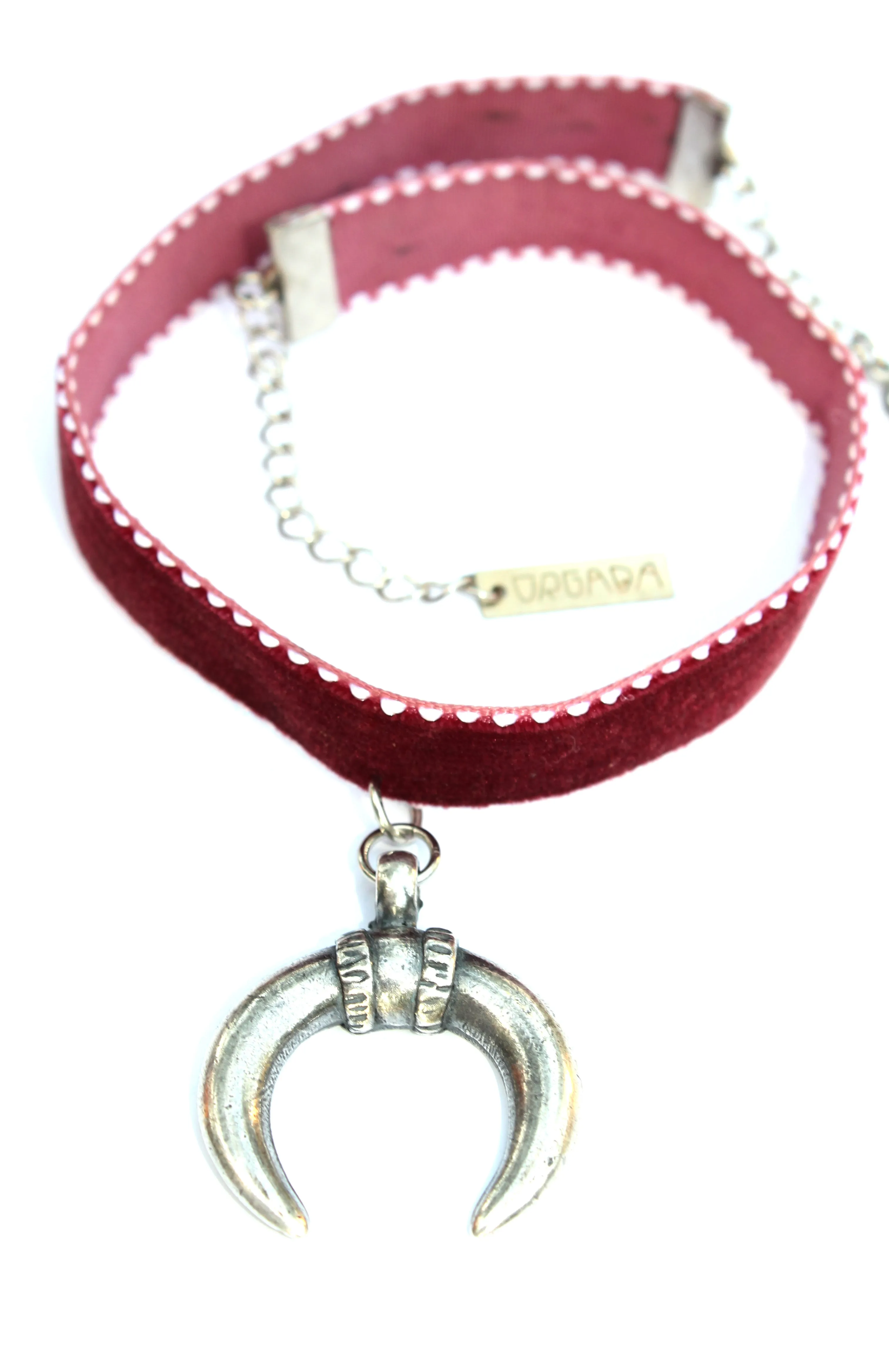 Maroon Gypsy Luna Choker