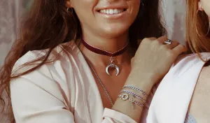 Maroon Gypsy Luna Choker