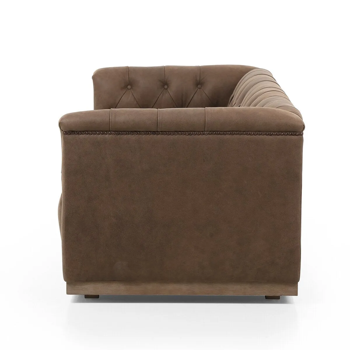 Maxx Leather Sofa 95", Umber Grey