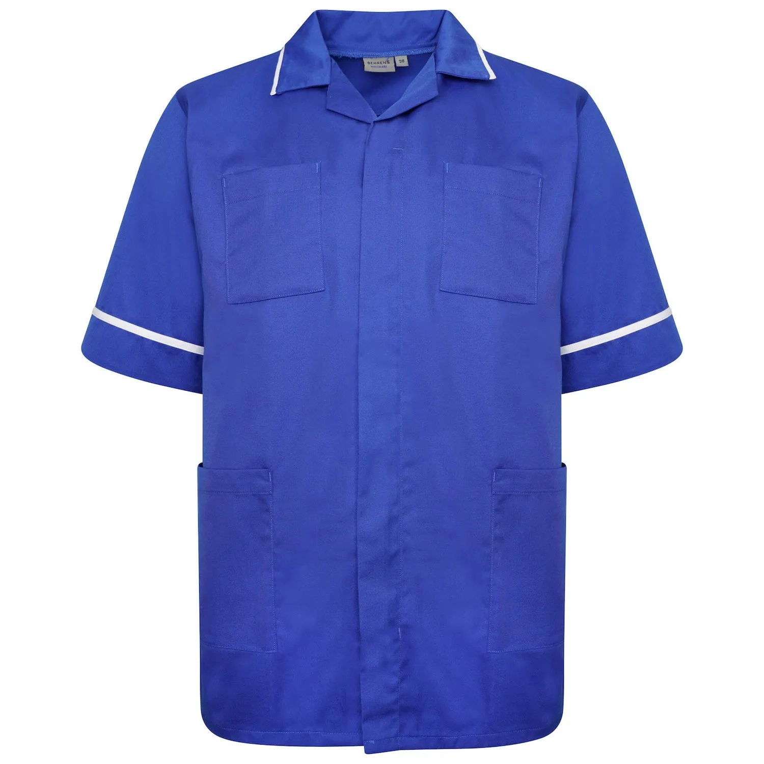 Mens Healthcare Tunic | Royal/White Trim