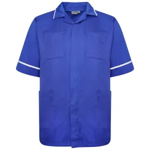 Mens Healthcare Tunic | Royal/White Trim