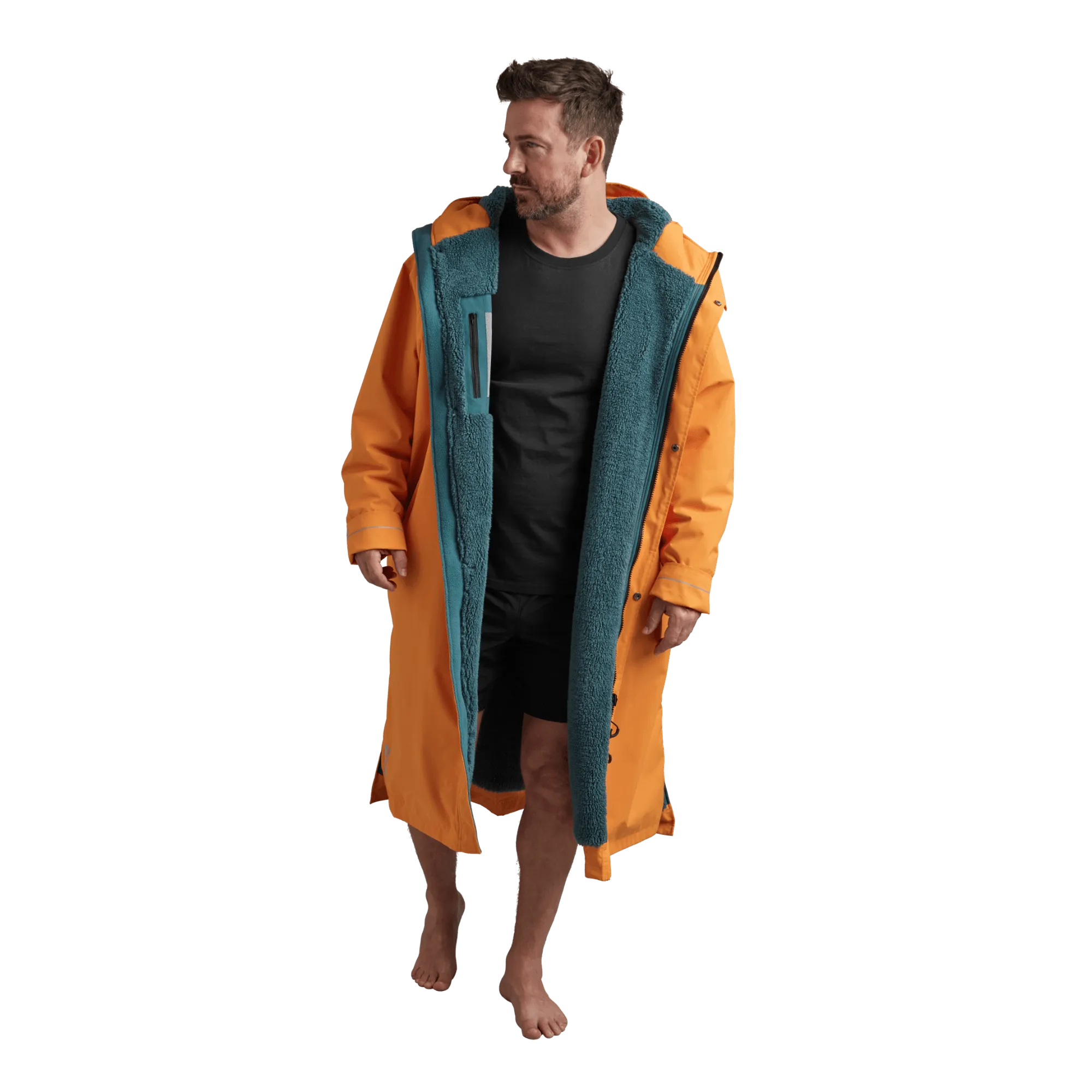 Men's Long Sleeve Waterproof Dry Changing Robe Alter Evo - Bitter Orange