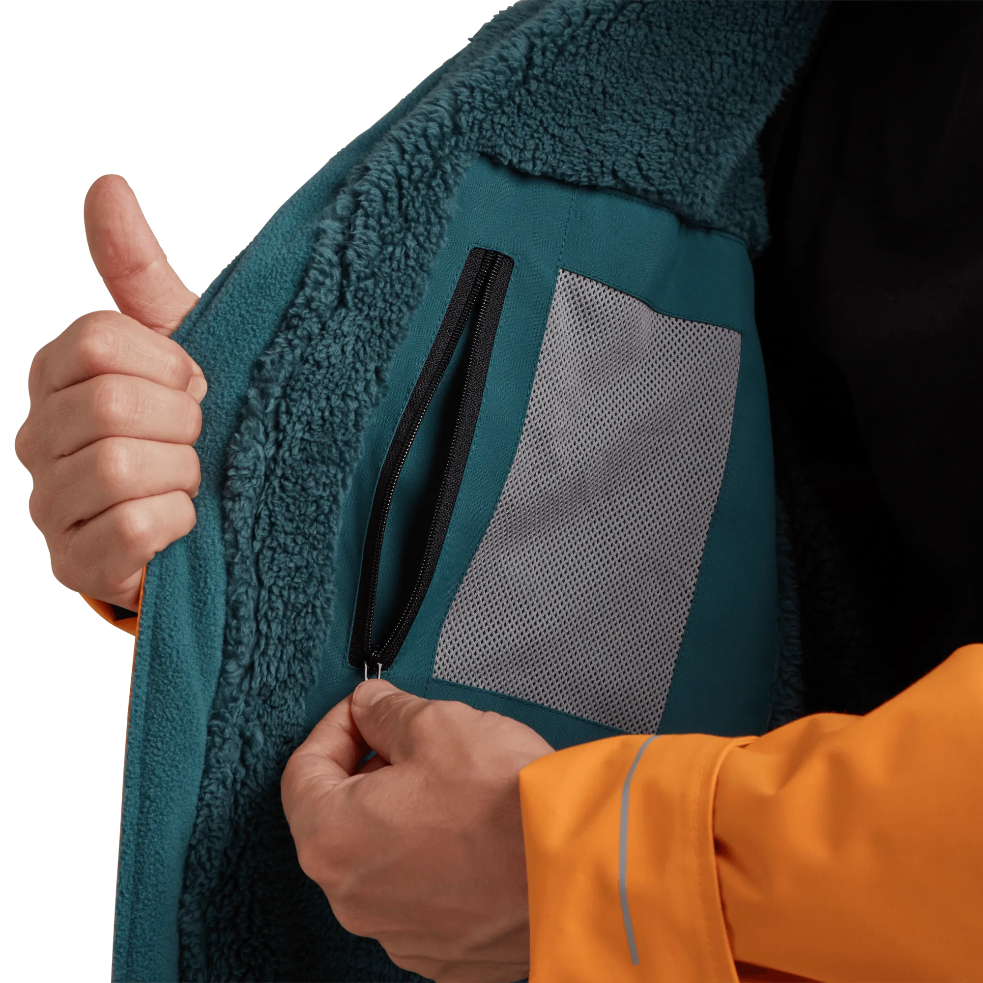 Men's Long Sleeve Waterproof Dry Changing Robe Alter Evo - Bitter Orange
