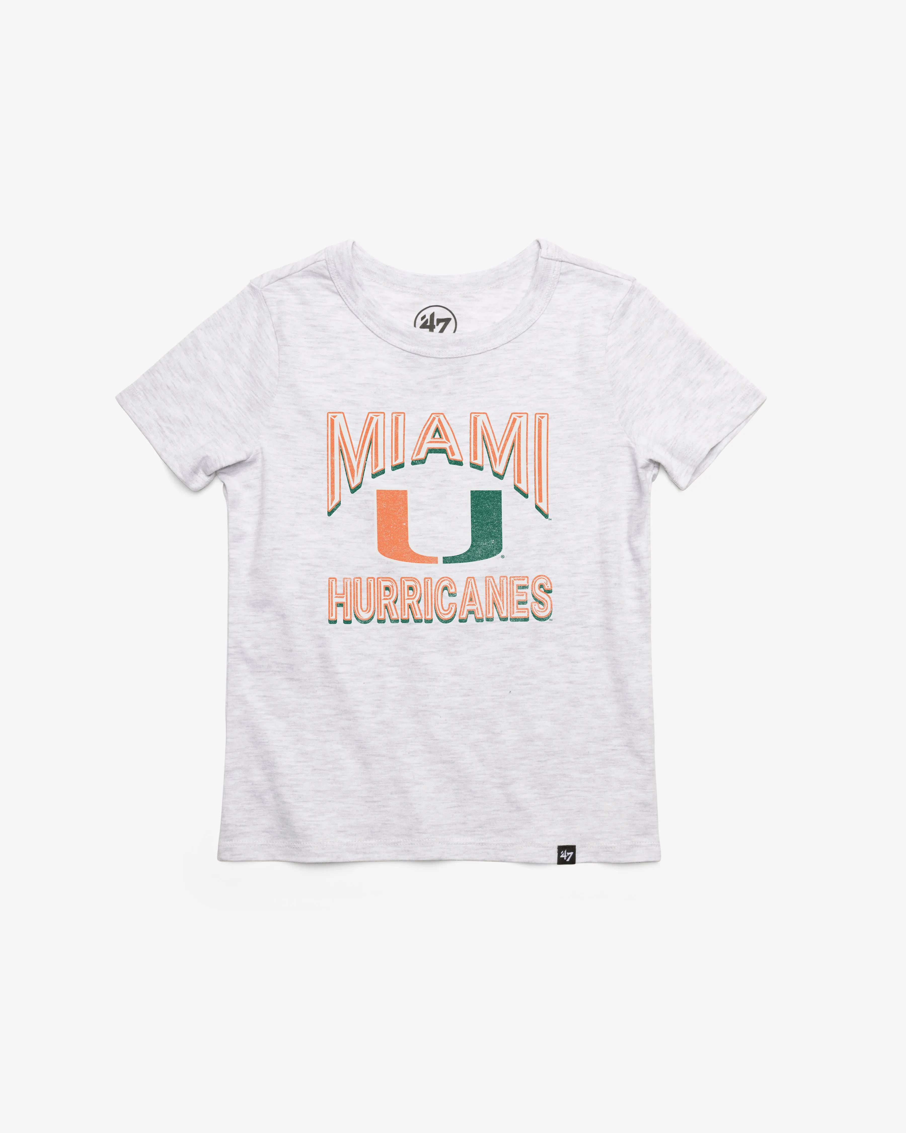 MIAMI HURRICANES FAN OUT '47 FRANKLIN TEE KIDS