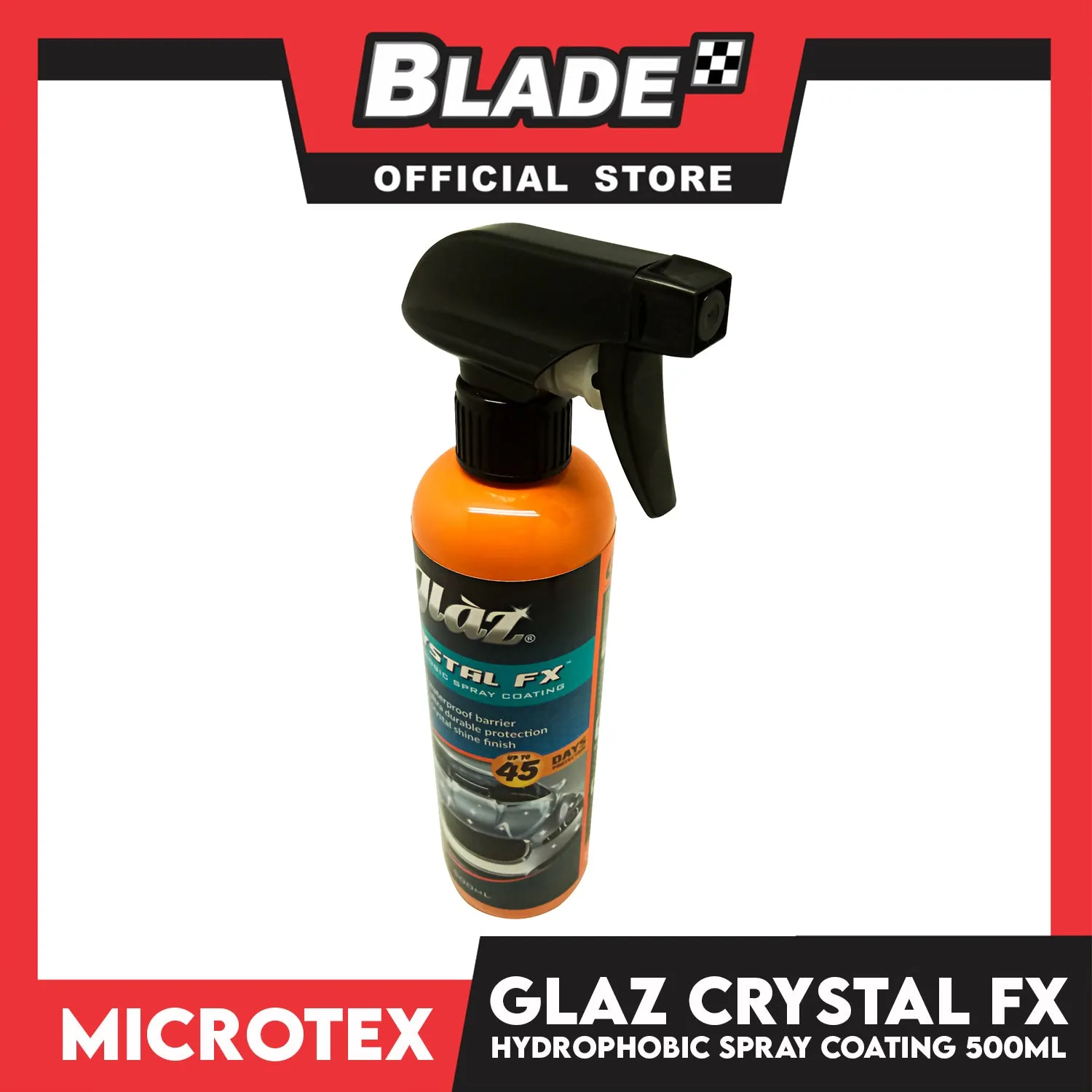 Microtex Glaz Crystal FX Hydrophobic Spray Coating GZ-FX500 500ml