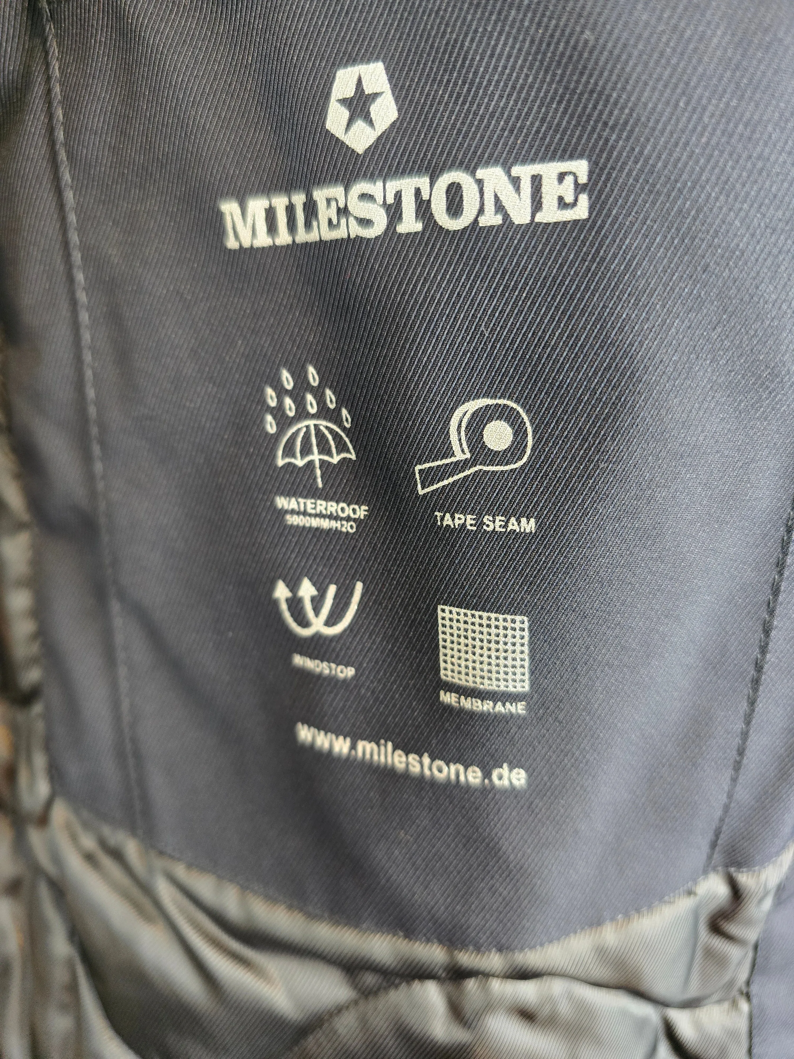 Milestone Midnight Navy Waterproof Coat
