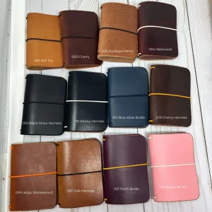 MINI Traveler, EDC notebook cover, Leather Travelers Notebook, 2 Inserts Included