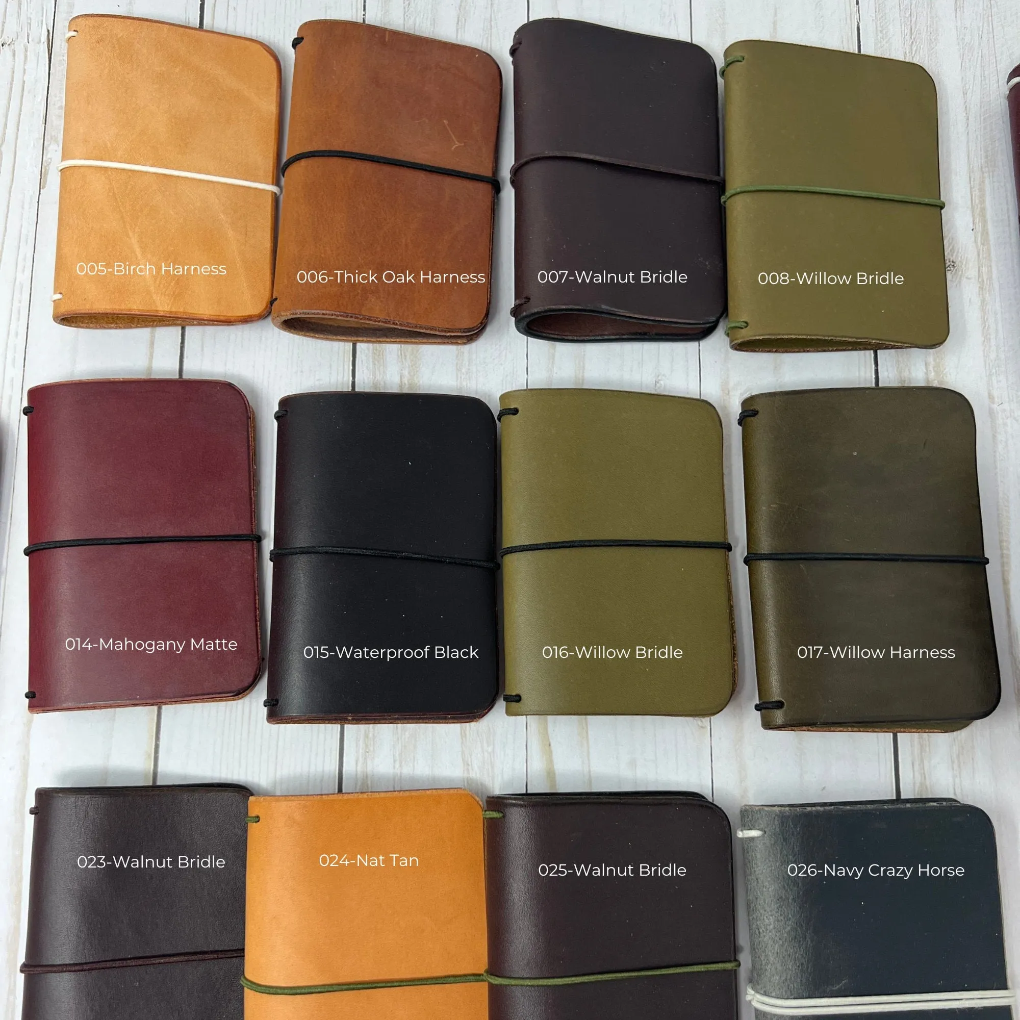 MINI Traveler, EDC notebook cover, Leather Travelers Notebook, 2 Inserts Included