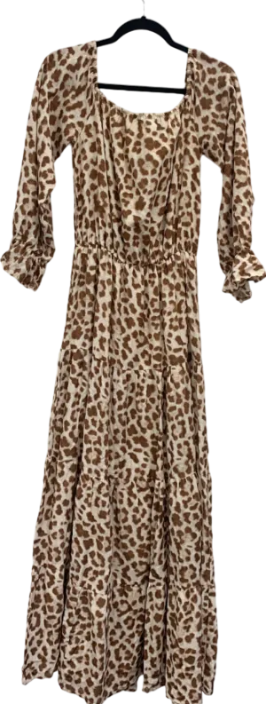 Minni Leopard Print Maxi Dress S