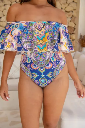 Miranda 2 One Piece - Peacock Swirls