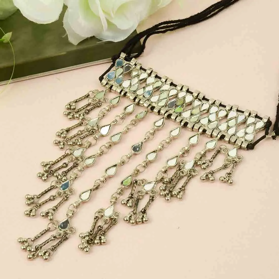 Mirror Chandelier Necklace
