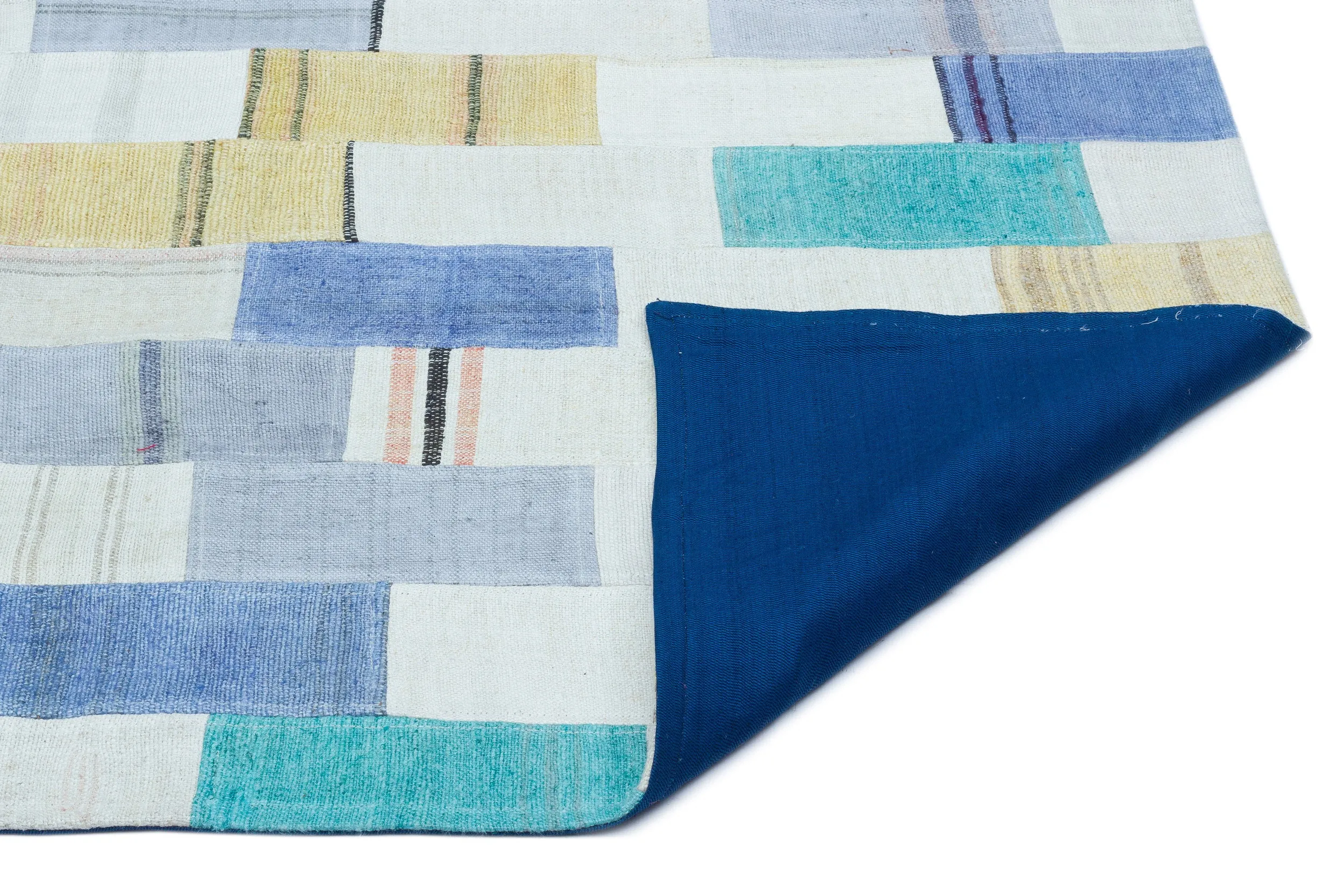 Mixed Over Dyed Kilim Patchwork Unique Rug 2'8'' x 4'10'' ft 81 x 148 cm