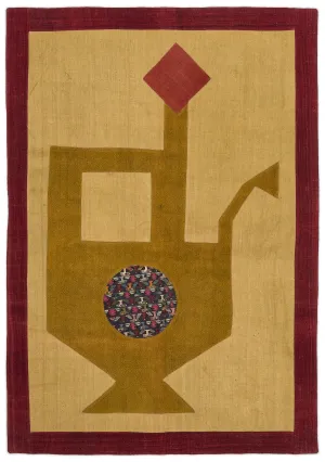 Mixed Over Dyed Kilim Patchwork Unique Rug 4'5'' x 6'4'' ft 134 x 194 cm