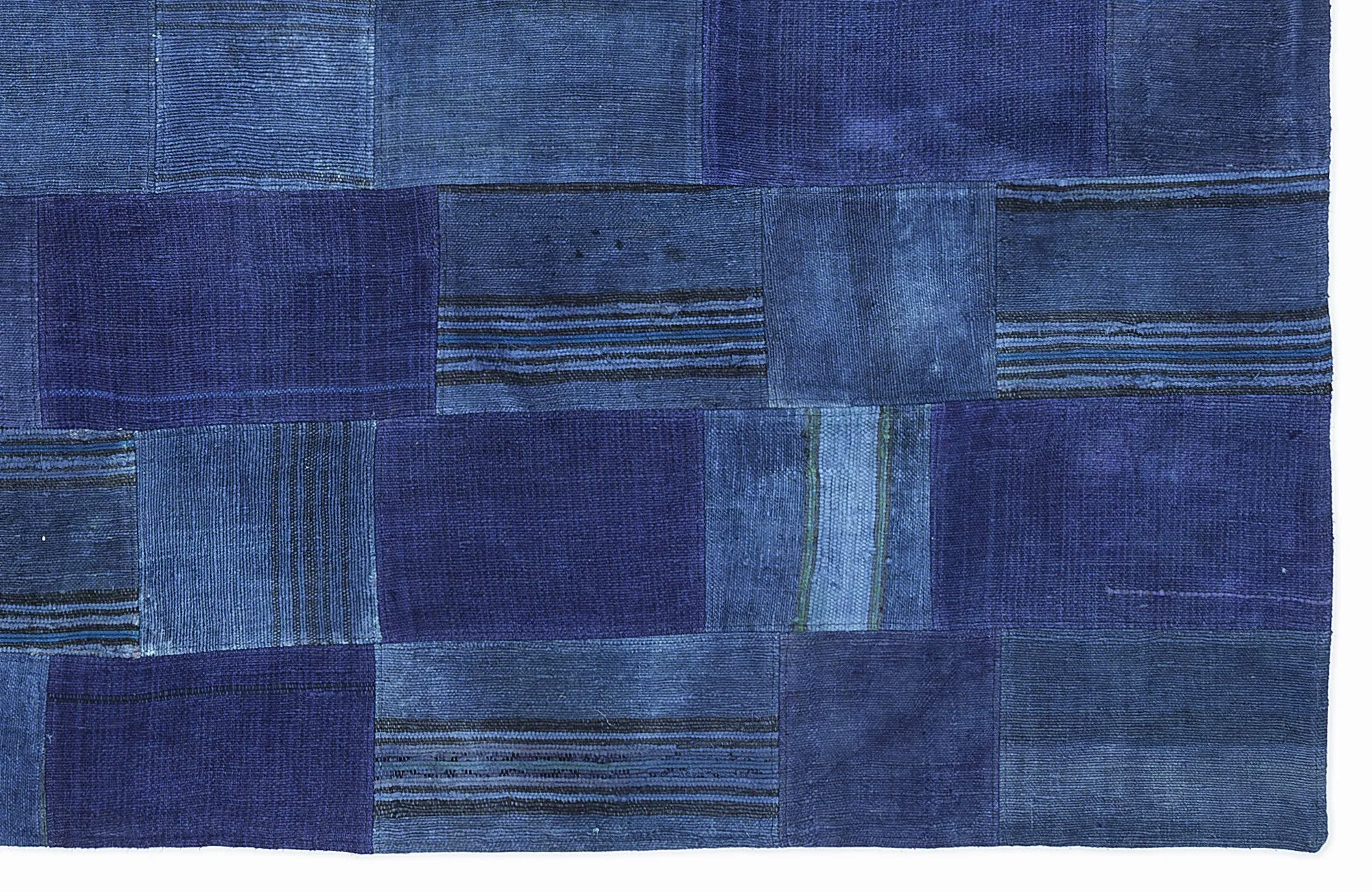 Mixed Over Dyed Kilim Patchwork Unique Rug 5'3'' x 7'7'' ft 160 x 230 cm