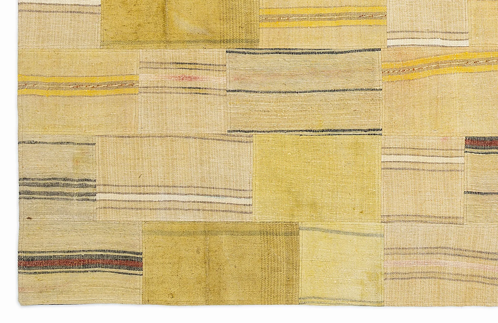 Mixed Over Dyed Kilim Patchwork Unique Rug 5'3'' x 7'7'' ft 160 x 230 cm