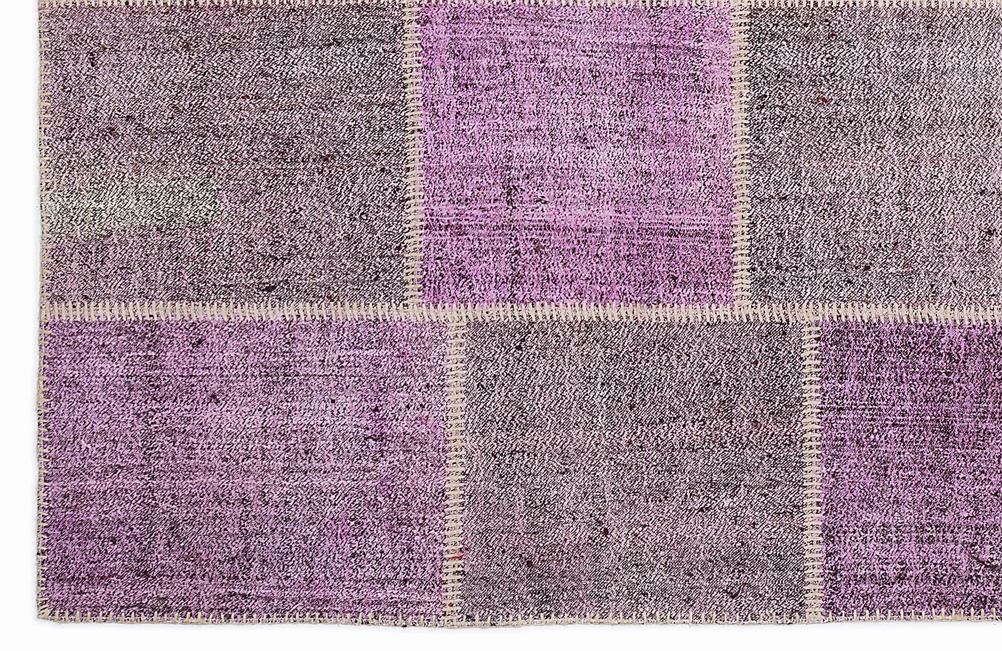 Mixed Over Dyed Kilim Patchwork Unique Rug 5'3'' x 7'7'' ft 160 x 230 cm