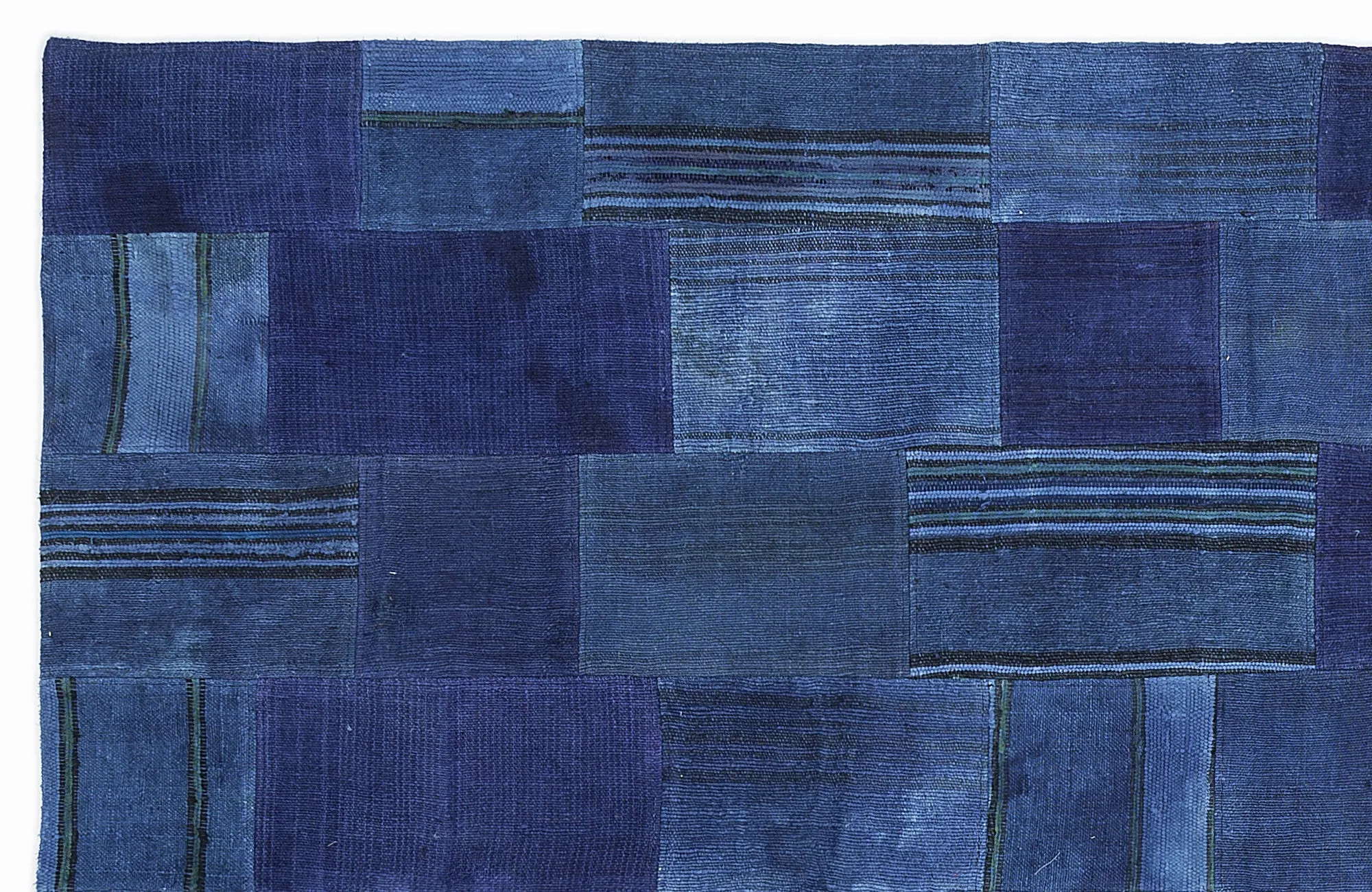 Mixed Over Dyed Kilim Patchwork Unique Rug 5'3'' x 7'7'' ft 160 x 230 cm