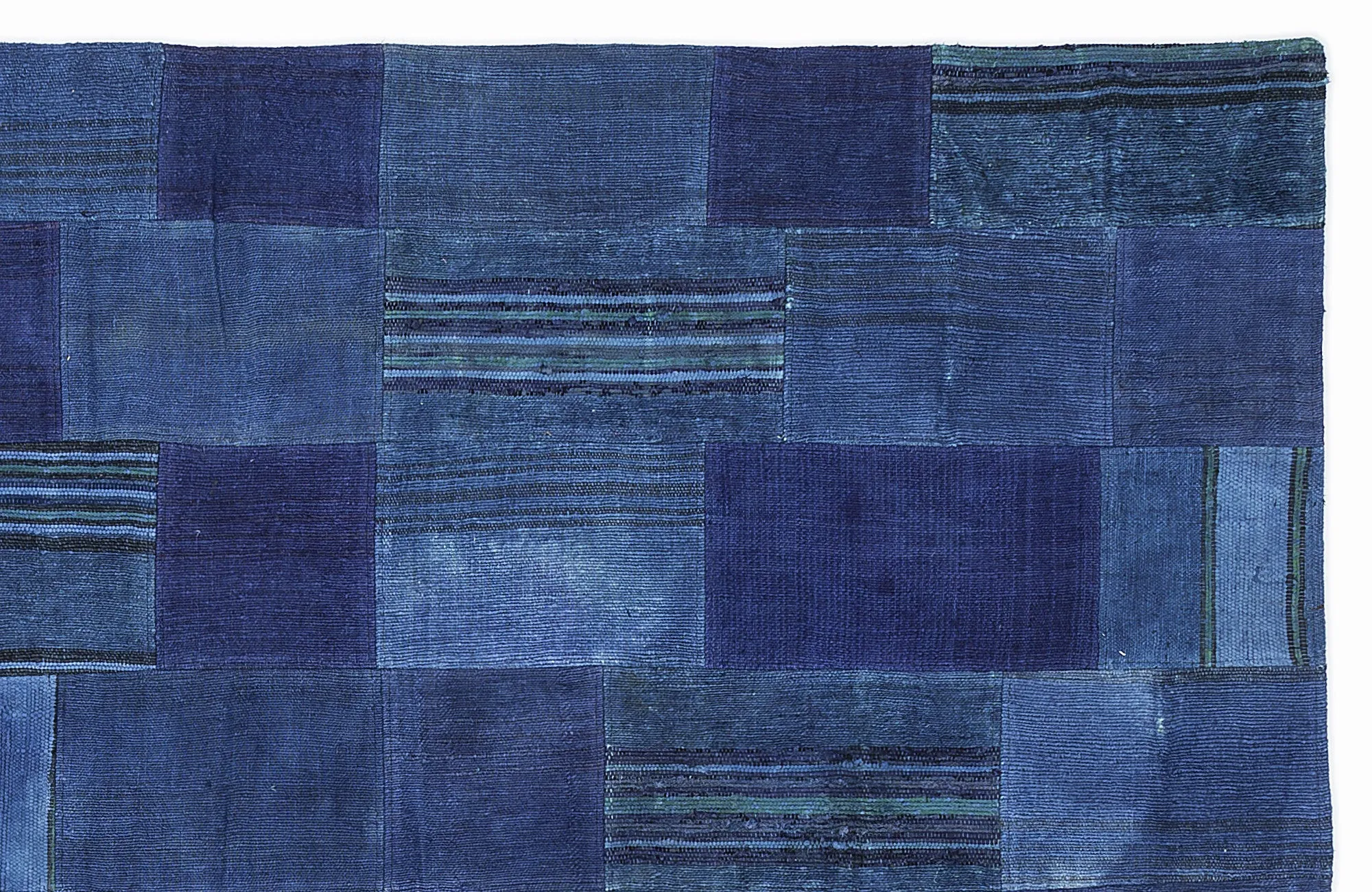 Mixed Over Dyed Kilim Patchwork Unique Rug 5'3'' x 7'7'' ft 160 x 230 cm