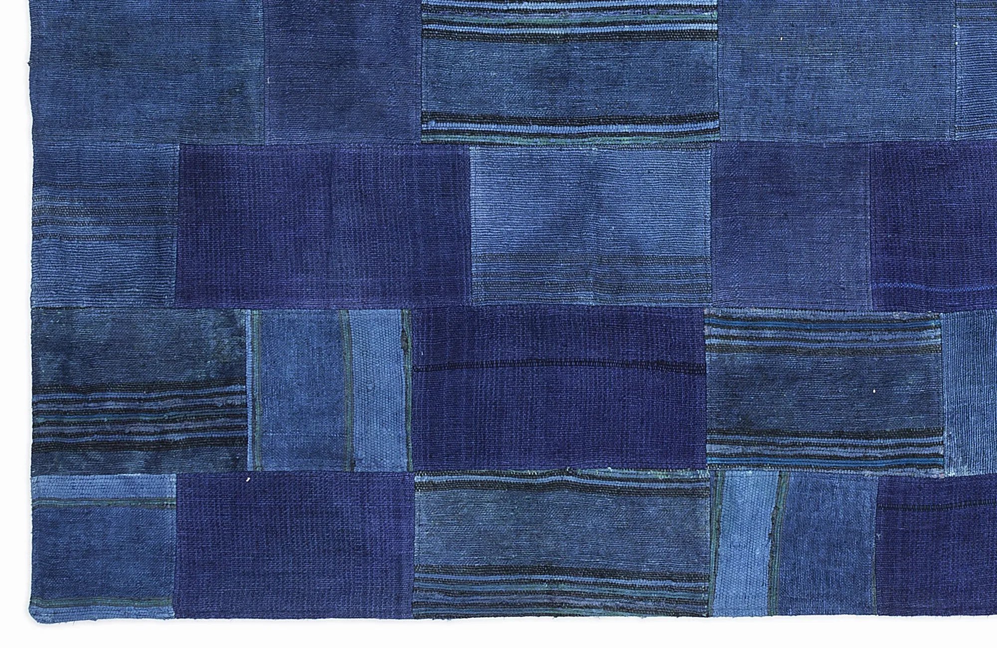 Mixed Over Dyed Kilim Patchwork Unique Rug 5'3'' x 7'7'' ft 160 x 230 cm