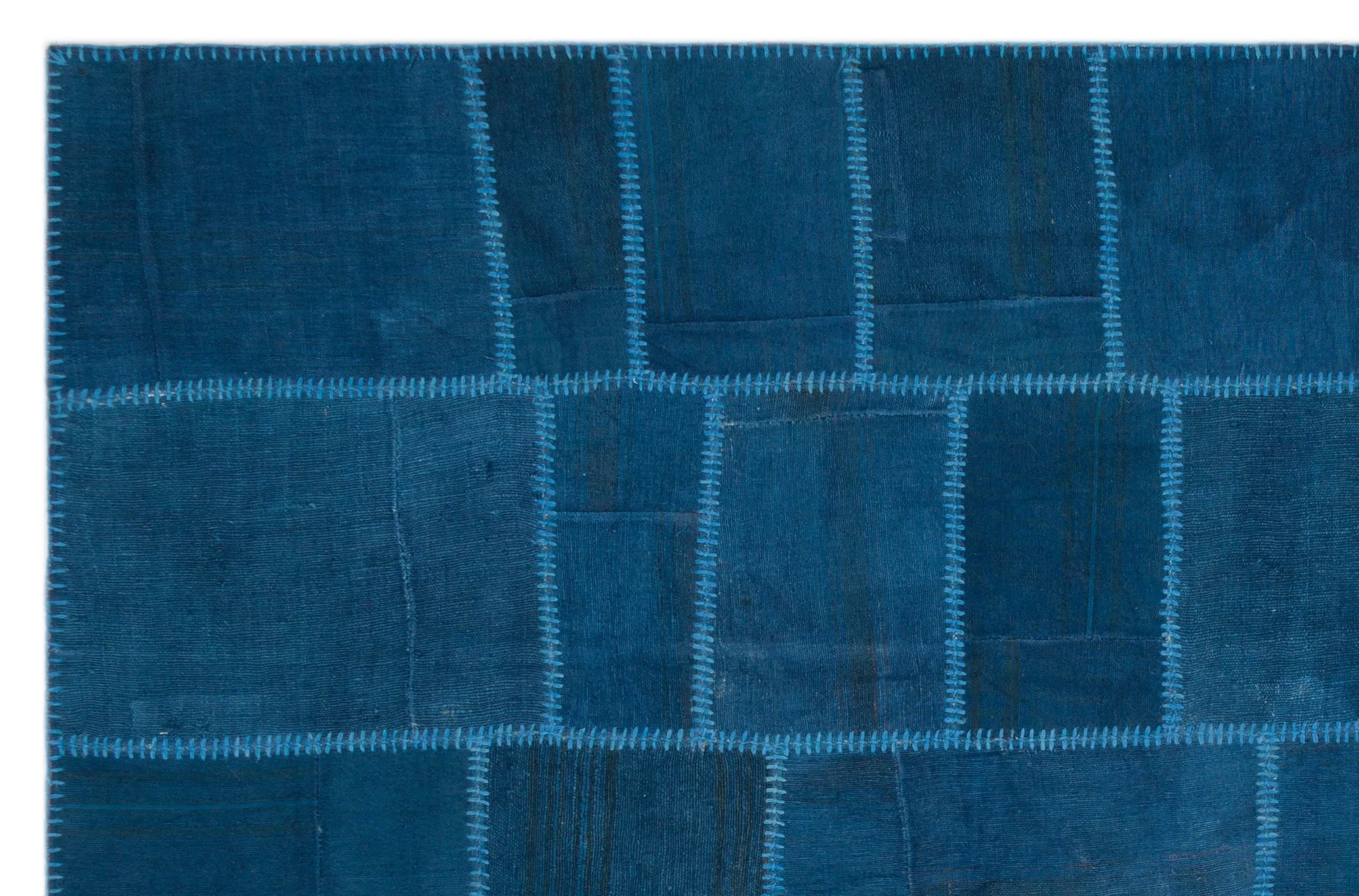 Mixed Over Dyed Kilim Patchwork Unique Rug 6'5'' x 9'9'' ft 195 x 298 cm