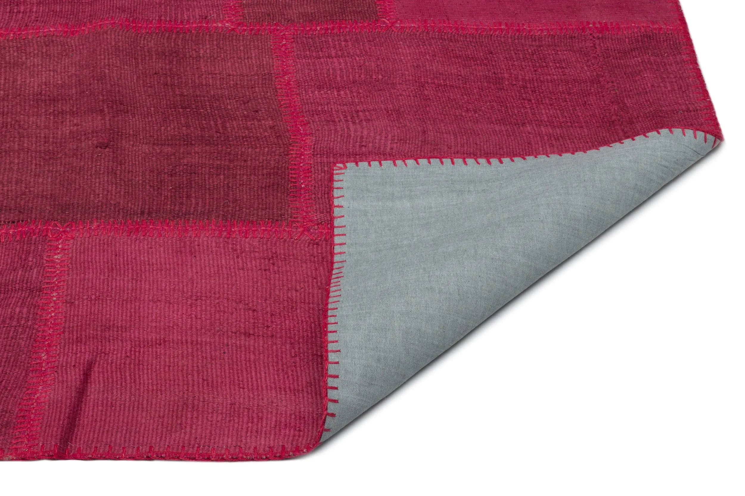 Mixed Over Dyed Kilim Patchwork Unique Rug 6'6'' x 9'10'' ft 199 x 300 cm